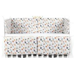 Protecție laterală pentru pătuț PernaMea Forest Albastru 120x60cm (PM.101755/12)