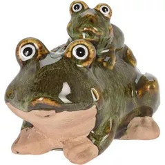 Decor pentru grădină ProGarden 17064 Broască, Melc, Broască Țestoasă cu pui 10X5X11cm