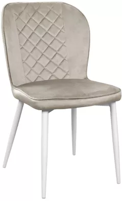 Scaun Deco Tusk Catifea Camel HLR7+White Legs