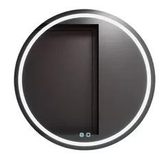 Зеркало для ванной Bayro Elipso круглое 800x800 LED touch c подогревом
