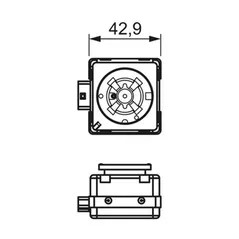 Lampă auto Bosch D3S Xenon HID 42V 35W PK32d-5 (carton) (1987302907)