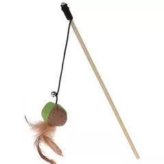 Игрушка для кошек и собак Promstore 42786 Игрушка для кошек Cats Удочка с мячом и пером 40сm