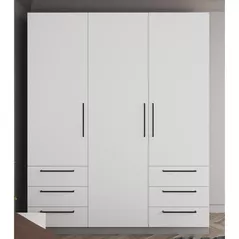 Dulap Bayro Serenity 1800x2200x518 gri asfalt cu 6 sertare