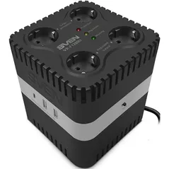 Стабилизатор напряжения Sven VR-F1200U, 330W, Black