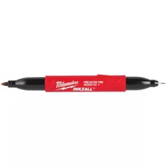 Instrument de marcare Milwaukee 4932501154 Marker INKZALL cu doua capete, varf ultrafin si varf fin