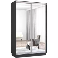 Шкаф Mobildor-Lux Fox uși glisante din oglinzi (160x60x210H cm) Anthracite