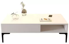 Журнальный столик Trendy Istanbul, Alb 105x32x60cm