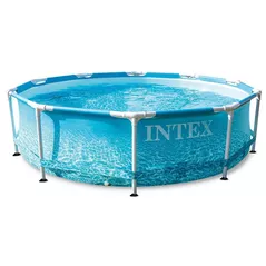 Piscină cu cadru Intex 28206 Carcas Metal BEACHSIDE 305x76cm, 4485L