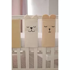 Бортик для кроватки Veres 154.05.14 Комплект Фэнс-бампер Summer Kitty Beige (6ед)