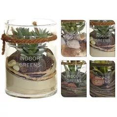 Искусственное растение Promstore 24593 Цветок искусственный Суккулент 13.5x10cm