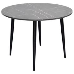 Комплект стол и стулья Evelin di Costacurta стол DT 402-6B + 4 стула QT-227B Light grey/Dark grey