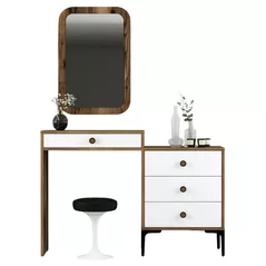 Туалетный столик Trendy Lizbon 544-Nuc, Alb 124x84x40cm