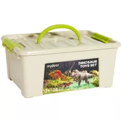 Jucărie Mideer MD1213 Set de joacă cu figurine de dinozauri, 24 buc.