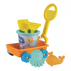 Jucărie pentru nisip Androni 6997-FISH Набор для песка в тележке Happy Fish