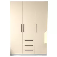 Шкаф Bayro Serenity 1500x2200x518 light cream cu 3 sertare