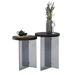 Măsuţă cafea Trendy Serenity 2, Antracit, Gri inchis, set