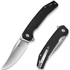 Нож походный Sencut S25038-2 Vornix, mâner Canvas Micarta negru, Liner Lock