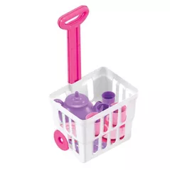 Set de construcție Pilsan 03717 Cărucior cu set de ceai
