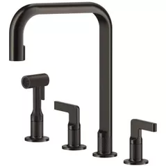 Смеситель кухонный Gessi 58703-707 Inciso Black Metal Brushed PVD