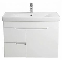 Dulap pentru lavoar Mashtab 11892 Print cu 2 sertare+usa 80cm Alb