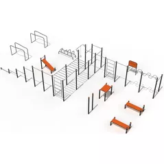 Уличный тренажер Copfer PTP523-X Спортивный комплекс для уличной воркаута (на клипсах)