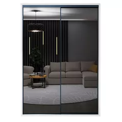 Dulap Bayro Murano 1600x2300x600 белый, купе