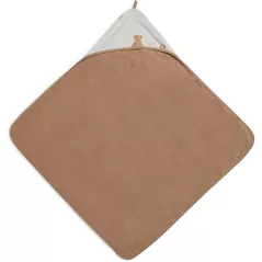 Accesoriu pentru baie Jollein 534-836-66095 Prosop cu gluga Teddy Bear GOTS, 75x75cm