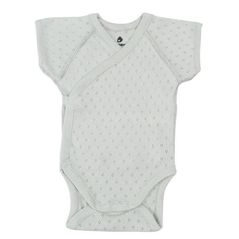 Детская одежда Minikin 25100562 Ажурный листик Боди р-р62, серый светлый, унисекс