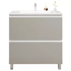 Шкаф под умывальник Bayro Wings под столешницу/умывальник Allegro 800 light grey, напольный
