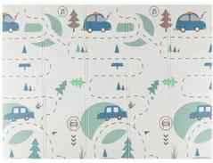 Коврик игровой Petite&Mars 435073 Covoras de joaca pliabil 2in1 Campy Cars&Arabesca