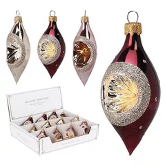 Новогодний декор Promstore 54228 Decoratiune pentru brad Segment oglinda, 8cm