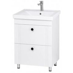 Шкаф под умывальник Mashtab 12183 Palma (Sava) cu 2 sertare 650x470x850 Alb mat