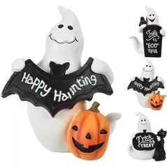 Декор Promstore 48439 Сувенир Halloween Привидение 12Х10Х6cm, керамика, 3 вида