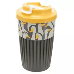 Cană termos Excellent Houseware 55034 Pahar ToGol cu clapeta Phibo 450m, Gaste, reliefat