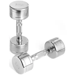 Гантель LiveUp 49386 Gantere Chrome Dumbbell 5.0kg, MDPO2017/05/SR