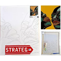 Картина по номерам Strateg 57264 Contururi de fata 40x50cm