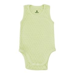 Детская одежда Minikin 25170586 Ажурный листик Боди-майка р-р86, оливковый, унисекс