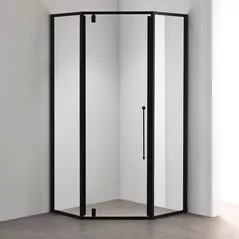 Душевая кабина Linia H2O Calabria 900x900x1900 6/5 мм черный