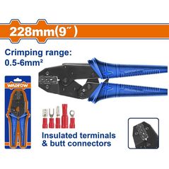 Плоскогубцы Wadfow WCP3609 Cleste pentru papuc de cablu 0.5-6mm