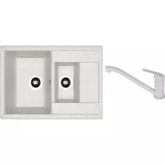 Мойка кухонная со смесителем Dr.Gans Astra 760K + SanDonna F 1066 gri