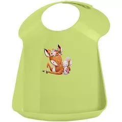 Слюнявчики Бытпласт 45671 Нагрудник детский Пластишка 35x25x5cm салатовый
