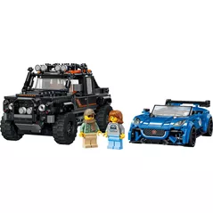 Set de construcție Lego 77264 Speed Champions Jaguar Project 7 si Land Rover Defender
