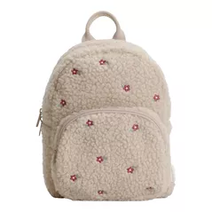 Rucsac pentru copii Little Dutch LD4916 Rucsac din material teddy Sand