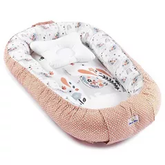 Cocon pentru bebelusi PernaMea Babynest Premium Elefant Verde (PM.101552/13)