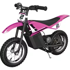 Mini Bike electric Razor Dirt Rides MX125 Dirt Rocket, Pink