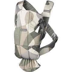 Кенгуру BabyBjorn 021039E1 Mini Khaki/Green cu pozitii multiple de purtare, bumbac