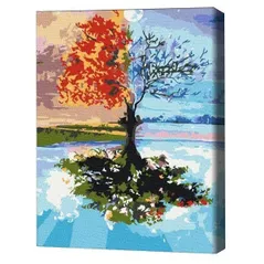 Tablou pe numere BrushMe RBS27746FC 30x40cm (fără cutie) Copacul anotimpurilor