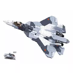 Конструктор Sluban B0986 Model Bricks Su-57 Fighter 2in1