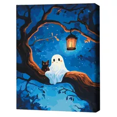 Картина по номерам BrushMe BS54403 40х50сm (în cutie) Prieteni de Halloween