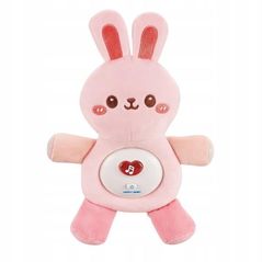 Jucărie de pluș Chipolino DIG02406029 Rabbit Pink с музыкой и светом